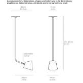 Obrotowa lampa wisząca LED Carucedo