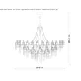 Crystal chandelier Belvi