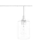 Handmade glass pendant lamp Ranson