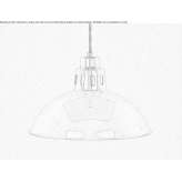 Handmade brass hanging lamp Zarubino