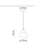 Ceramiczna lampa wisząca Tuxford