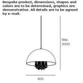 Steel LED pendant lamp with dimmable function Lamentin