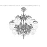 Handmade brass chandelier Nogales