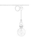 Regulowana ceramiczna lampa wisząca Kilcoole