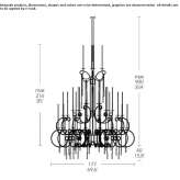 Steel LED hanging lamp Gadinti