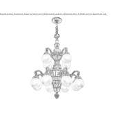 Brass chandelier Escuzar