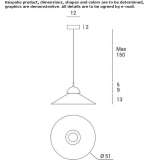 Metalowa lampa wisząca Itaocara