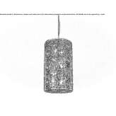 Steel hanging lamp with crystals Crezancy