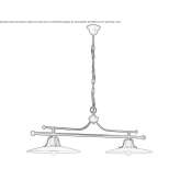 Ceramic chandelier Jodar