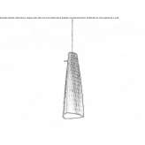 Lampa wisząca ze szkła Murano Piteasca