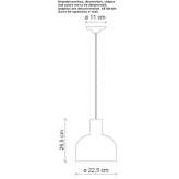 Ceramiczna lampa wisząca Pleak