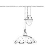 Regulowana ceramiczna lampa wisząca Barnegat