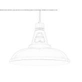 Handmade aluminum pendant lamp Gnutz