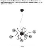 Metalowa lampa wisząca Omate