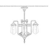 Handmade brass chandelier Kemsing