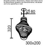 Lampa wisząca LED ze stali nierdzewnej Strba