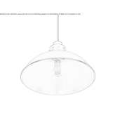 Copper hanging lamp Villars