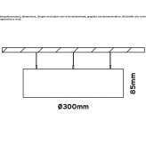 Aluminum LED hanging lamp with dimmable function Clane