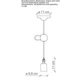 Regulowana ceramiczna lampa wisząca Kabala