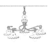 Ceramic chandelier in a classic style Ponzano