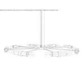 Brass chandelier Alchevsk