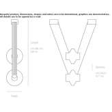 Lampa wisząca LED ze szkła i aluminium Dudesti