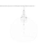 LED hanging lamp made of glass Filiasi