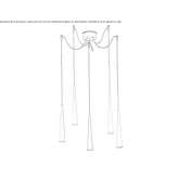 Metal hanging lamp Maclean