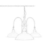 Brass chandelier Huicungo