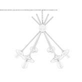 Brass chandelier Milheeze