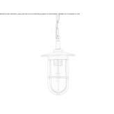 Brass pendant lamp Fulnek