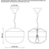 Ceramiczna lampa wisząca Ebringen