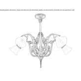 Handmade brass chandelier Neuhofen