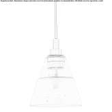 Handmade glass pendant lamp Ranco