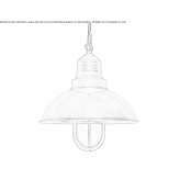 Brass pendant lamp Durazno