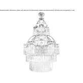 Handmade brass chandelier Dourges
