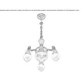 Handmade brass chandelier Grignano