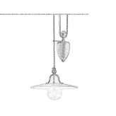 Adjustable ceramic pendant lamp Jodar