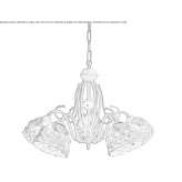 Ceramic chandelier Nohanent