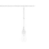 Brass LED hanging lamp Nordby