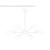 Brass LED hanging lamp Ligueil
