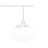 Handmade glass pendant lamp Sestao