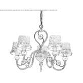 Ceramic chandelier Nohanent