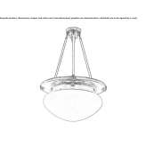 Ręcznie robiona mosiężna lampa wisząca Savinka