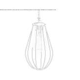 Ręcznie robiona mosiężna lampa wisząca Gusev