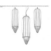 Murano glass hanging lamp Vrgorac