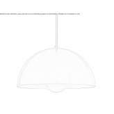 Ręcznie robiona mosiężna lampa wisząca Calopar