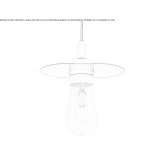 Handmade brass hanging lamp Voreppe