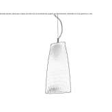 Murano glass hanging lamp Coata