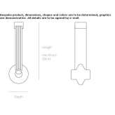 Lampa wisząca LED ze szkła i aluminium Dudesti